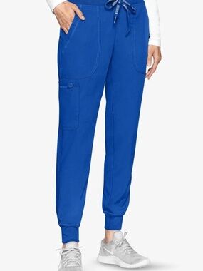 Med Couture Jogger Scrub Pants Royal Blue XL Petite Stretch MC7710P